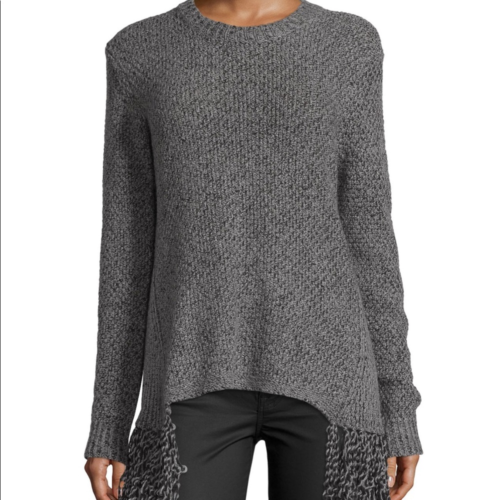 Thakoon Addition side fringe sweater
